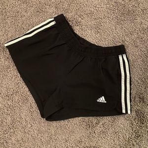 Black adidas athletic shorts